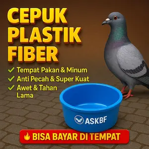 CEPUK TEMPAT PAKAN MINUM MERPATI BURUNG CEPUK PAKAN MINUM UNGGAS SERBA GUNA. JIKA WARNA TIDAK ADA DIKIRIM RANDOM