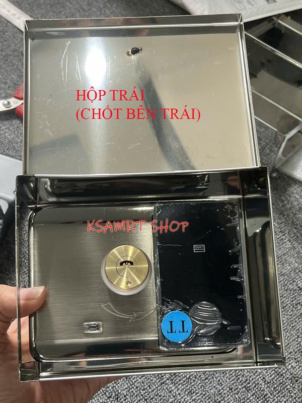 Hộp inox che mưa, bảo vệ khóa cổng vân tay bằng inox (201, 304)