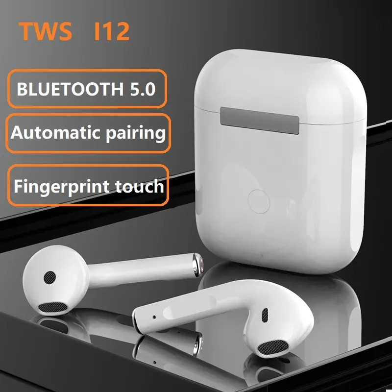 Tai Nghe Bluetooth Không Khí, Chính Hãng, i12, 8 Màu Marcon, Tai Nghe Không Dây, Tai Nghe Thể Thao, Mic Tích Hợp, Âm Thanh Hi Fi, Không Có Hộp, 3 Chip