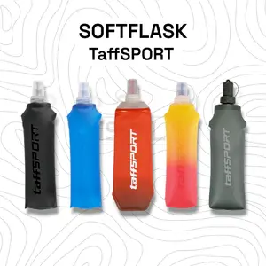 TaffSPORT - Soft Flask Botol Air Minum Lipat 500ml BPA Free Portable TaffSPORT TPU Silikon Praktis untuk Aktivitas Outdoor