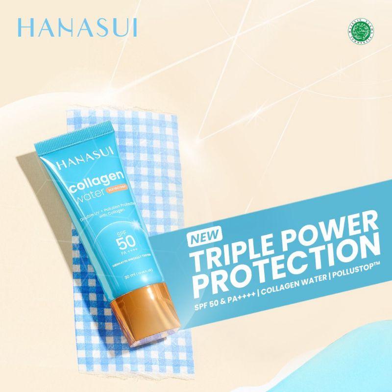 Hanasui Collagen Water Sunscreen SPF 50 PA++ SPF 30 PA ++/HANASUI Collagen Water Sunscreen 30ml BPOM 7