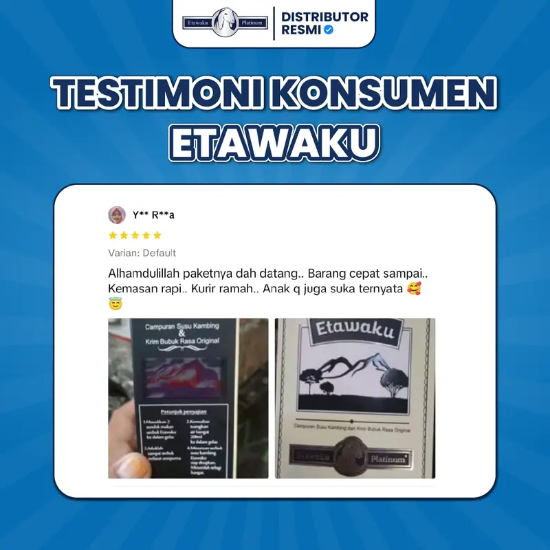 ETAWAKU PLATINUM - Paket 2 Box Susu Bubuk Kambing Etawa Original (Distributor Resmi SUdah BPOM dan Halal MUI) Bisa COD 3