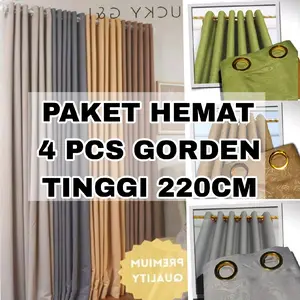 PROMO 4 PCS PAKET HEMAT GORDEN SMOKRING JENDELA DAN PINTU MINIMALIS TINGGI 220 dan TINGGI 150 PROMO 4 PCS PAKET HEMAT GORDEN SMOKRING JENDELA DAN PINTU MINIMALIS TINGGI 220 dan TINGGI 150