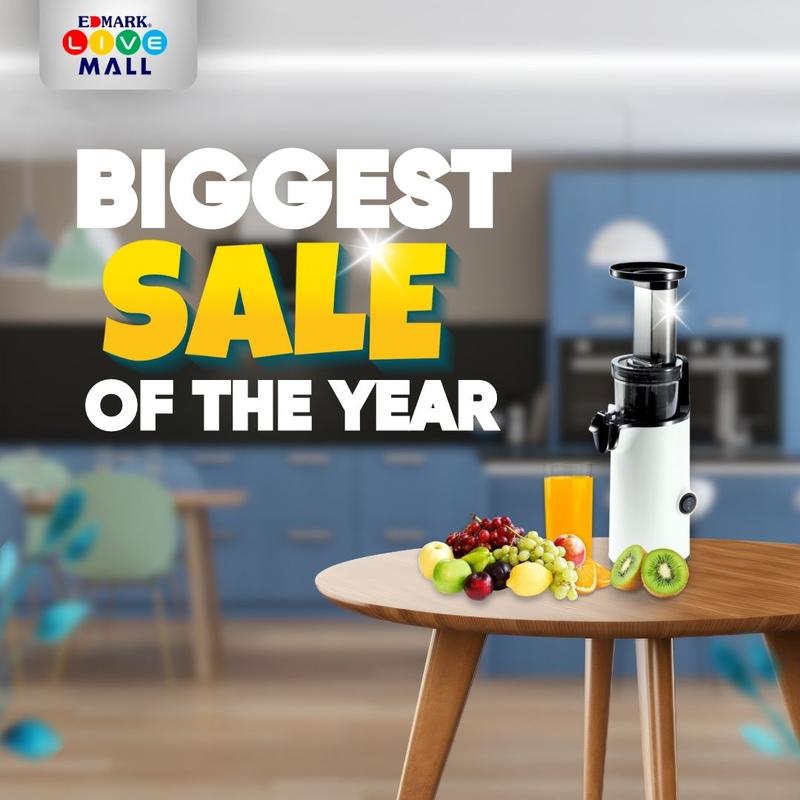 Edmark Electric Fruit & Vegetables Juicer w/ two cups - TikTok Shop ...