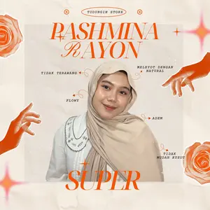 Pashmina Rayon Airflow Super – Bahan Adem, Lentur, Jilbab Simple by Tudungin Store