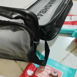ANP88 - Washbag Travel Transparan Anti Air Tas Kosmetik Haji Umroh Toiletries Bag Bahan PVC Tebal Waterproof Desain Semi Frosted Kapasitas Luas Cocok untuk Haji Umroh dan Traveling