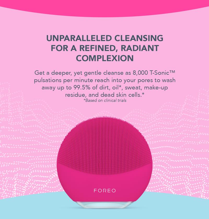 Product Introduction of FOREO LUNA mini 3 Ultra-Hygienic Facial Cleansing Brush for All Skin Types - Face Massager for Clean & Healthy Face | Enhances Absorption of Skin Care 3