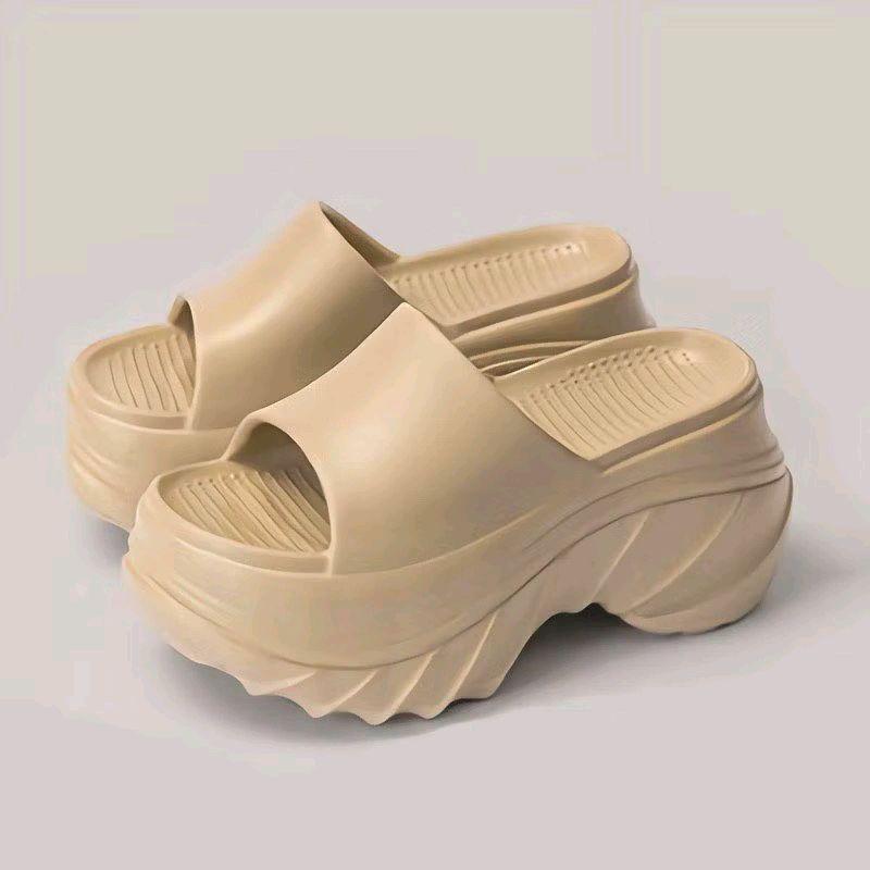  Dép nữ cao su EVA đế 7cm tôn dáng  tăng chiều cao cho chị em diện hè. Dép bánh mỳ mẫu mới MS372. 