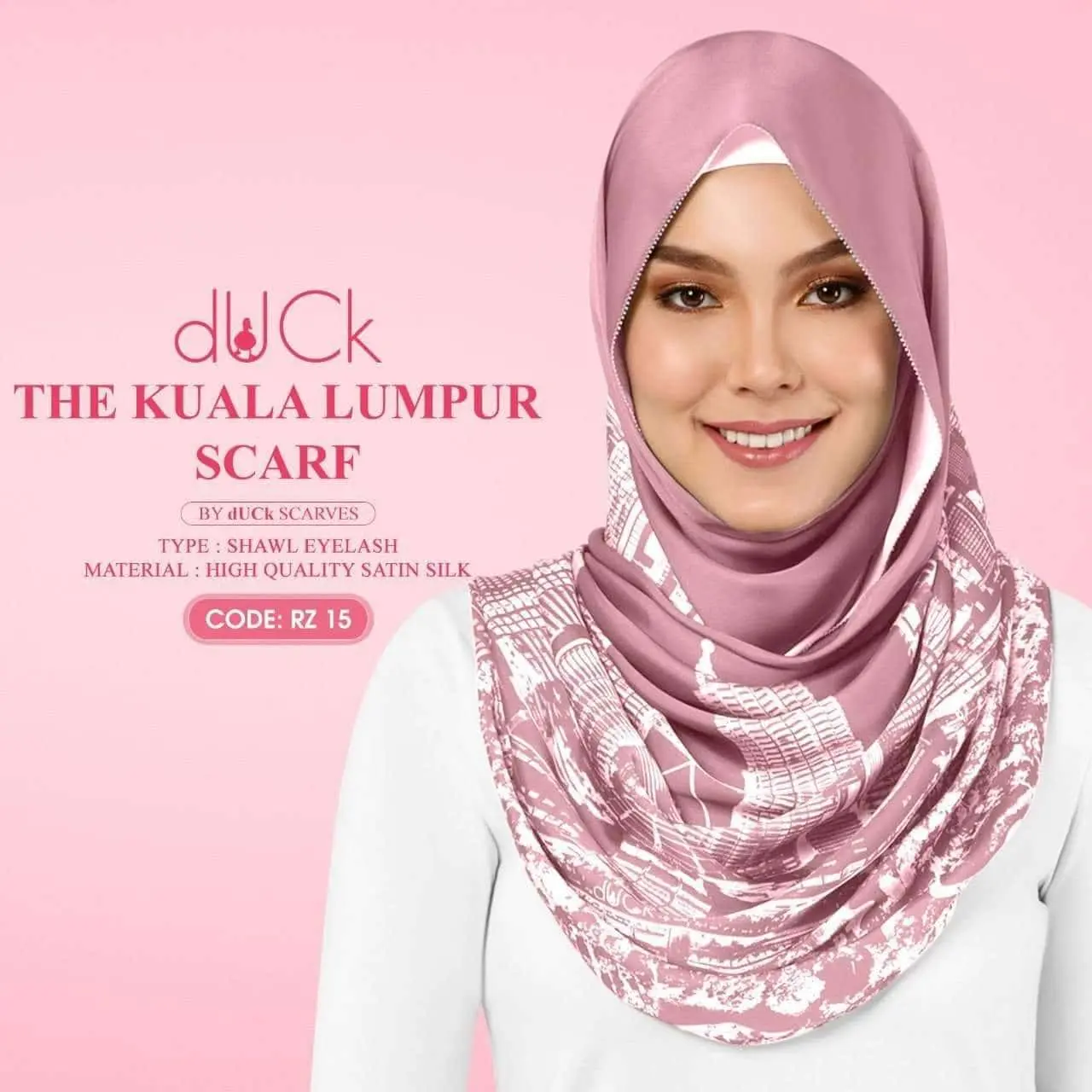DUCK SHAWL KLCC Silk READYSTOCK
