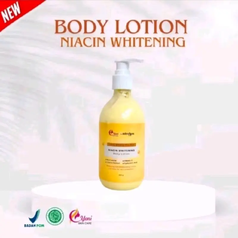 Yoniskincare - Niacin Whitening Body Lotion 300g - UV Filter For Skin Protection - Perawatan Kulit Tampak Cerah Halus & Lembab Bersinar. 0