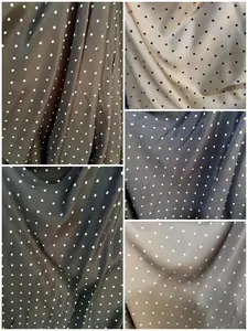 Kain Katun Rayon Twill Motif Polkadot Premium (0,5 Meter)