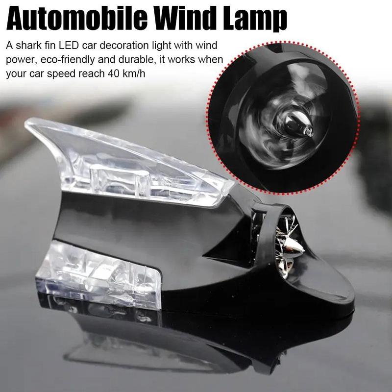 Product Introduction of Car Wind Light Shark Fin Explosion Flashing Anti Rear Car Decorative Collision Exterior Light Z3B4 51
