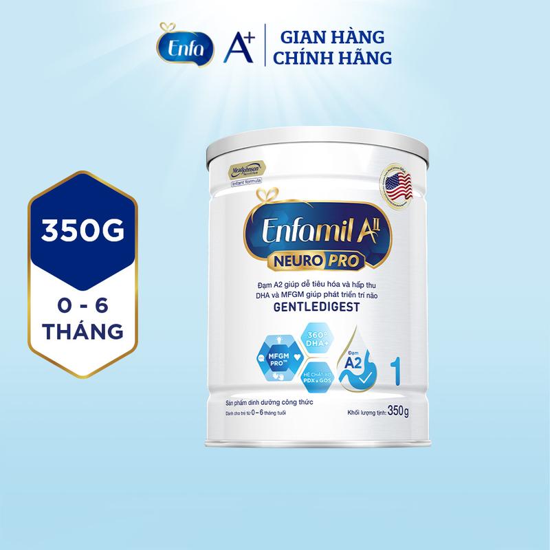 Sữa bột Enfamil A2 Neuropro 1 giúp dễ tiêu hóa, hấp thu cho trẻ từ 0-6 tháng tuổi – 350g/lon