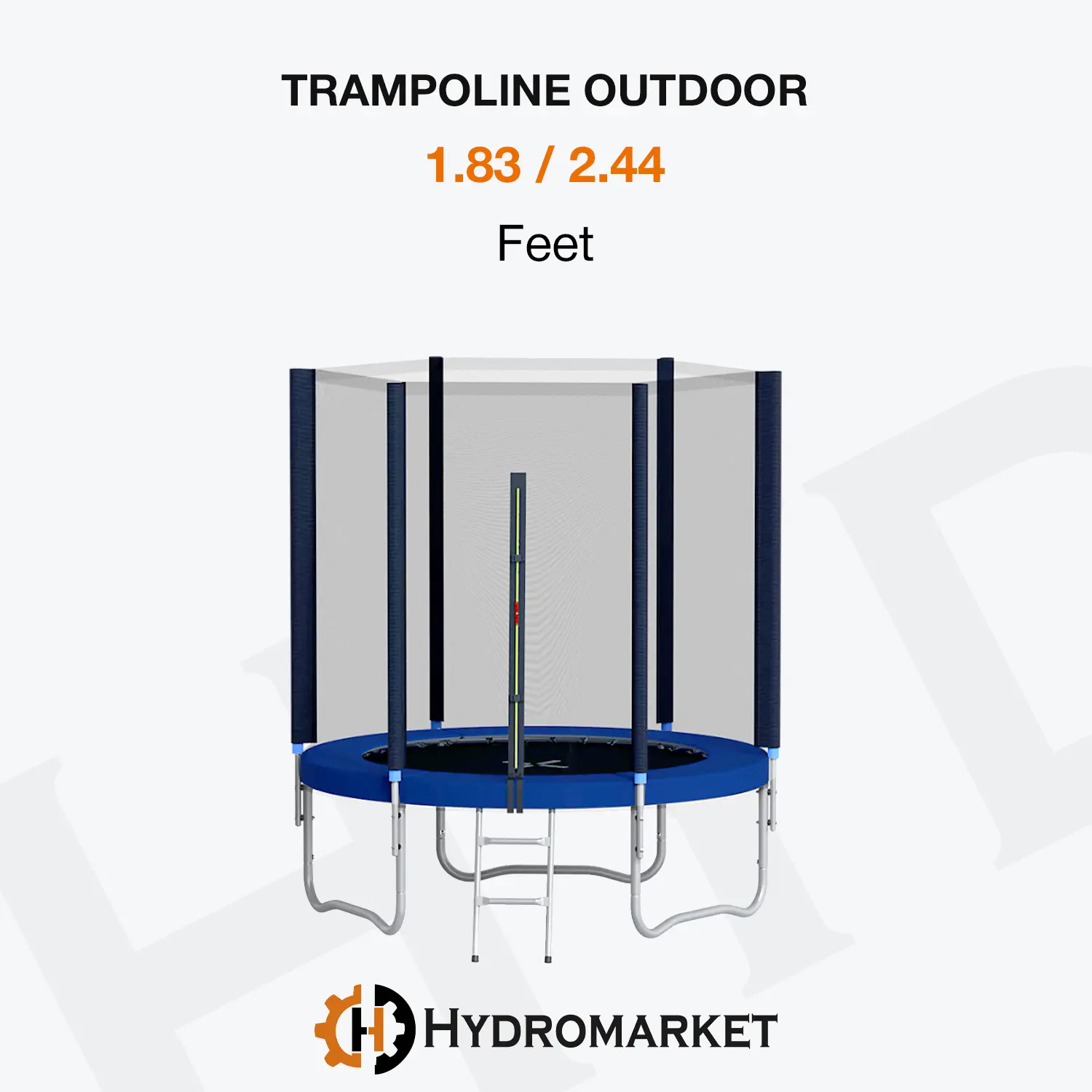 Trampolin Anak Olahraga 6feet 1.8m, 8feet 2.4m  / Premium Trampoline Fitness - Termurah Terbaik