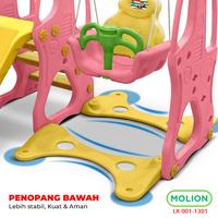 Gambar SPEEDS Perosotan Ayunan Set Karakter Mainan Basket 5 In 1 Playground Seluncuran Anak Free Ring Empuk LX001-1301 - 1301 BIRU 3in1 dari Calaryindo Kota Surabaya 5 Tokopedia