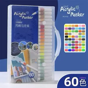 ￼ACRYLIC MARKER SET/spidol 12/24/36/48/60 warna color spidol akrilik diy painting