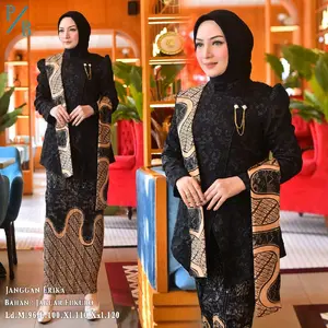 Av Janggan Jaguar fukuro erika Kebaya modern Terbaru 2025 setelan kebaya Wisuda Kondangan Pesta Atasan Wanita Bawahan Batik