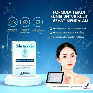 Glutaskin Glutathione - Formula Teruji Klinis Untuk Kulit Sehat Mendalam Dengan L Glutathione Vitamin C Zinc & Vite
