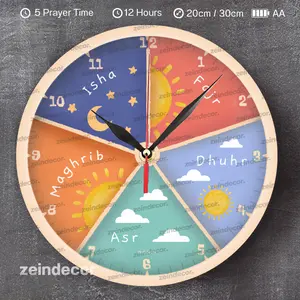 Jam Dinding Anak Jam Edukasi Mengenal Waktu | Education Clock Aesthetic Design