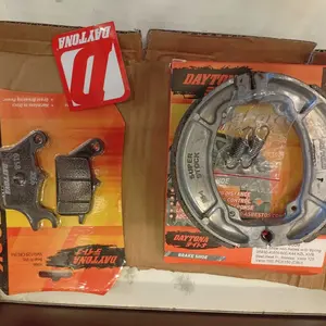 Daytona Paket Kampas Rem Depan Belakang Dispad Tromol Matic PCX ADV Vario Beat Scoopy Deluxe Street Genio Gear 125 Mio M3 Mio J Soul GT Aerox NMAX Freego Lexi Fazzio Vixion Nouvo Racing Upgrade Asli Ori Original SUPERSTOCK Dunia Matic