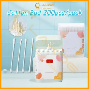 LAKOE Baby Cotton Bud / Cotton Swab Spiral Bayi 200 PCS