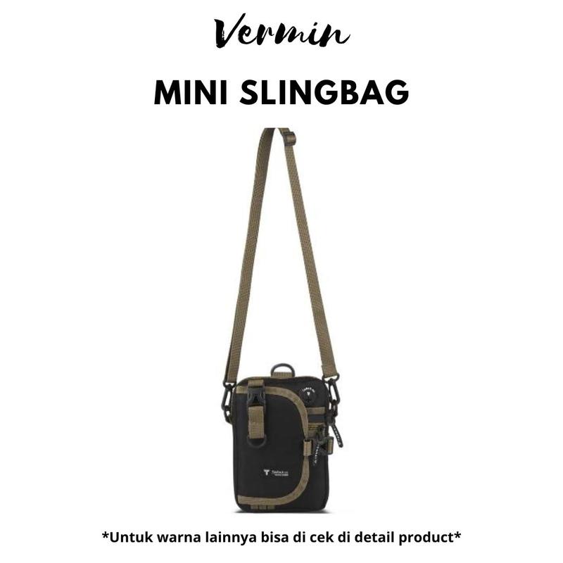 [Beli Lokal] TAPAXCO Tas Selempang Pria Vermin Slingbag Casual Local Original Hitam 0