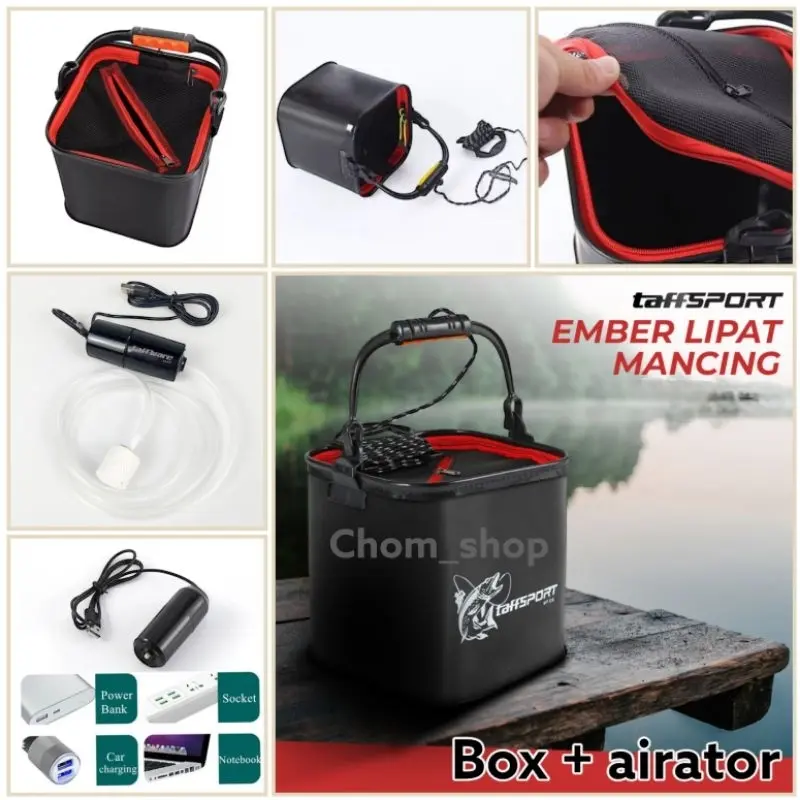 ember lipat pancing/box umpan/kotak umpan udang idup/kotak umpan/tempat umpan/pancing/ember lipat gagang