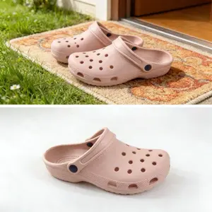 BABY SHOP Sandal Bakiak Klasik Baim untuk Wanita & Unisex, Sandal Nyaman Ukuran 24-35, 36-45, Ringan Tahan Air dengan Perforasi Menyerap Udara