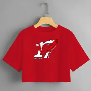 Kaos Crop Top Hut RI 80/Kaos Crop Top Oversize /Baju Kemerdekaan/Kaos Hut Indonesia/17 Agustus 1945/CROP TOP