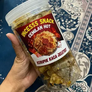 Kripik kaca hot jeletottt