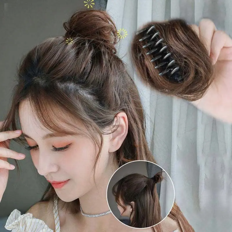 JEPIT FUN BUN CEPOL KOREA RAMBUT PALSU HAIRCLIP 0