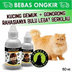 Kitty cat obat penumbuh bulu kucing vitamin bulu kucing anti rontok