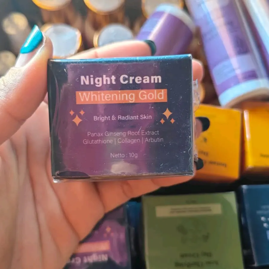 Night Cream Flek Whitening Gold 100% ORI