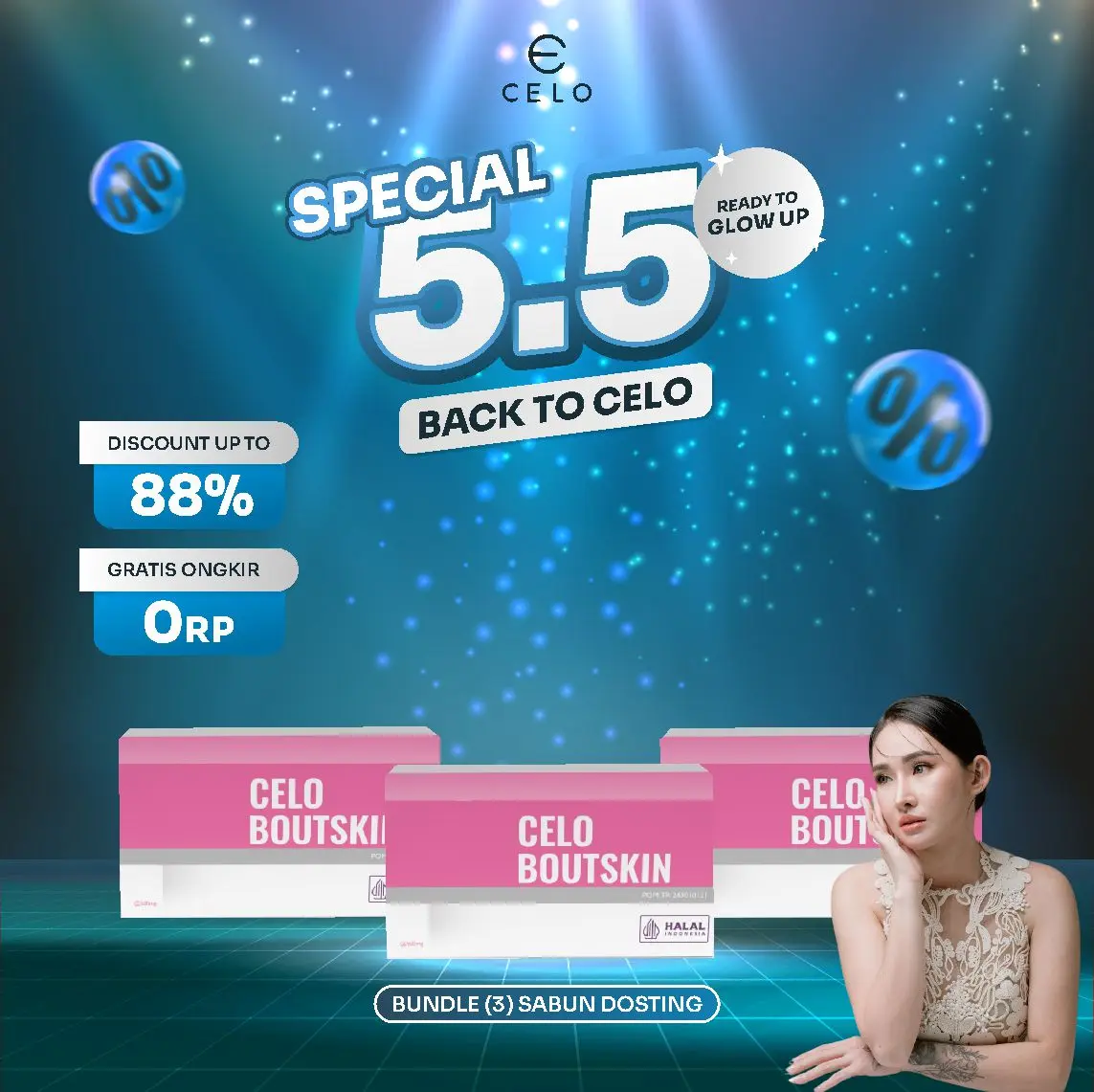 [WOW 5.5] CELO BUNDLE (3) BOUTSKIN BPOM DAN HALAL