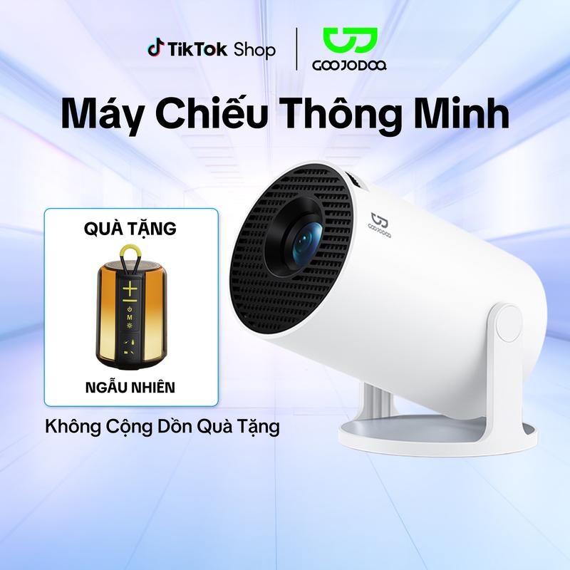 [GOOJODOQ] Máy chiếu mini Tặng loa mini ngẫu nhiên,  cầm tay di động 720P 4K 210 ANSI Android 11 Góc tự do 180° Bluetooth 5.4