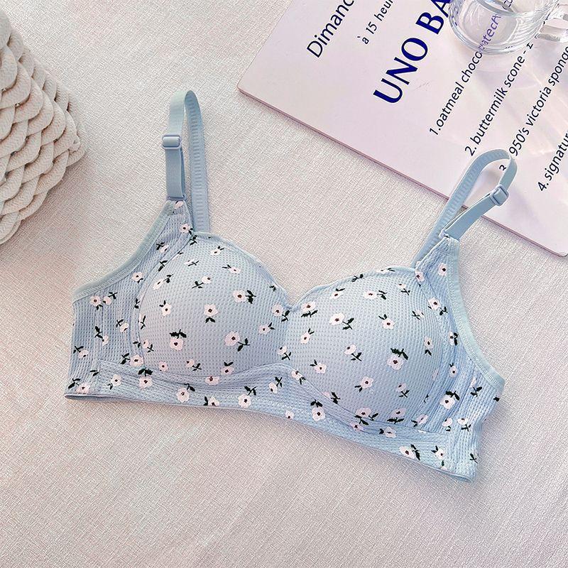 Product Introduction of Áo Ngực Nữ, Thiết Kế Hoa Tươi Không Có Vòng Thép, Thích Hợp Cho Ngực Nhỏ Thoải Mái Và Thoáng Khí, Có Thể Được Mặc Để Tập Hợp, Thích Hợp Cho Học Sinh Nữ, Phong Cách Đơn Giản 9