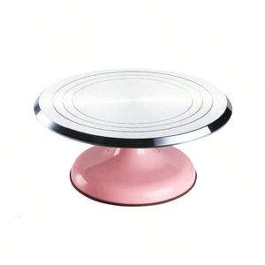 Plataforma giratoria de 10 pulgadas para decoración de pasteles hecha de aleación de aluminio, con rodamiento silencioso de alta precisión, ideal para glaseado y decoración de repostería