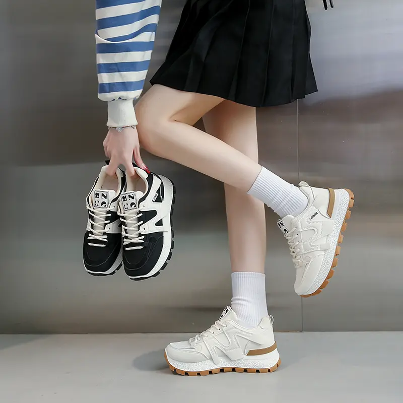 CANI Loise Sepatu Wanita Sneakers Sporty Casual Style Shoes Cream K9240 7