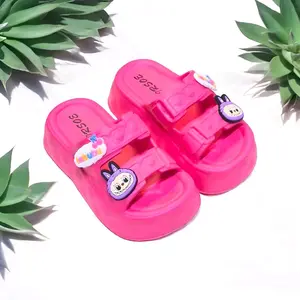 Sandal Anak Perempuan Ban 2 Slop Wedges Karakter Labubu - Bahan Karet EVA Anti Selip - Sepatu, Fashion