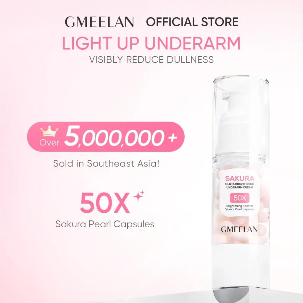 GMEELAN Sakura Underarm Whitening Cream Body Lotion Moisturizer 30g Skin Care Beauty Cherry Hydrating Evening Gel Glutathione Repair Pearl Comfort Smooth