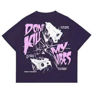 SimpliMoods Boxy Oversized Tshirt Don't Kill My Vibes Baju Kaos Pria & Wanita Distro Streetwear Cotton 24s Free Sticker Katun Combed Oblong Dewasa Keren Sablon Plastisol Japan