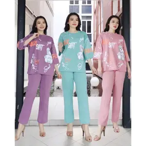 SALE 3PCS!!! Setelan Wanita Jumbo PP Fully LD120