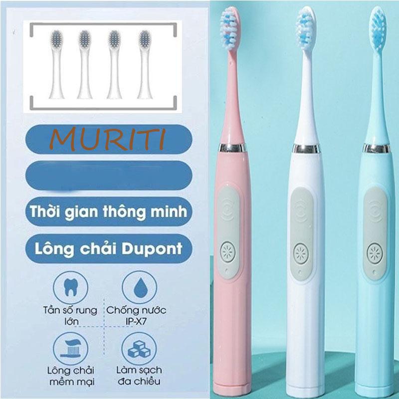 Bàn chải đánh răng điện tự động này có lông bàn chải mềm mại, không thấm nước và phù hợp cho cả nam và nữ thanh thiếu niên.