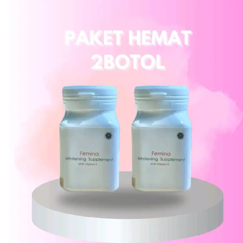 [TERLARIS] SUPLEMEN FEMINA WHITENING GLUTATHIONE | MEMUTIHKAN KULIT DAN WAJAH | MENCERAHKAN 5