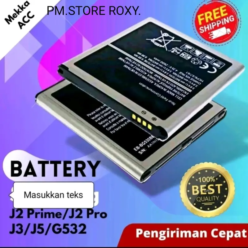 BATRE BATERAI BATERAY SAM J2 PRIME/ J3/J3 2016/J300/J5/J500/GRAND PRIME ORIGINAL Battery