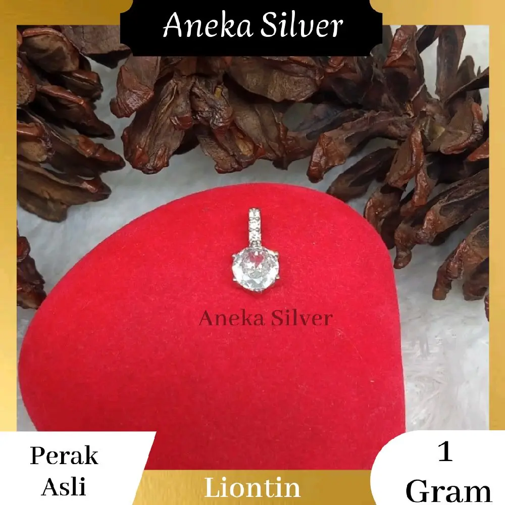 Liontin Slip Bulat Desi Putih