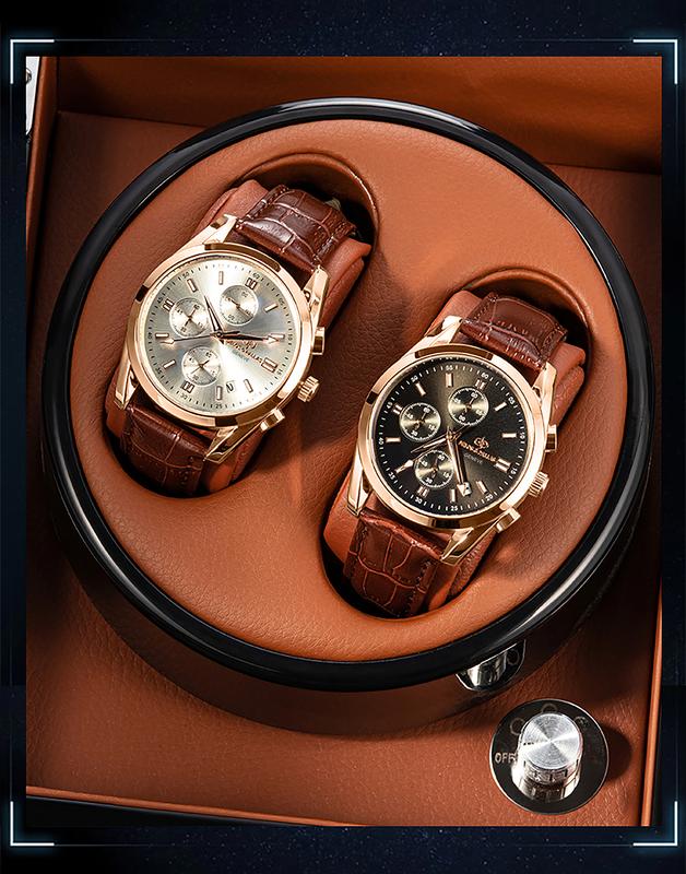 Delos&Pallas Đồng hồ Nam S2-No.1062 , full 3 mắt phụ quartz tự động, chống nước 3ATM, chống xước, dây da bò lớp trên, hai màu trắng đen, phối chung với áo sơ mi quần tây, quần jean áo thun sẽ có những phong cách thanh lịch hoặc năng động