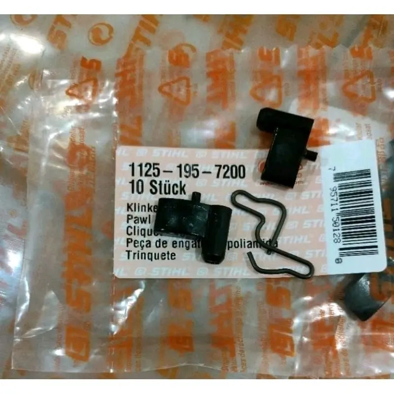 Pawl kuku kuda kuda Powel Starter Kit + Spring Clip MS-180 MS-250 MS-382 STIHL ORIGINAL