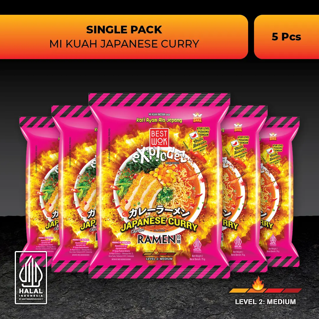 Best Wok Mi Kuah Japanese Curry Ramen 5 pcs
