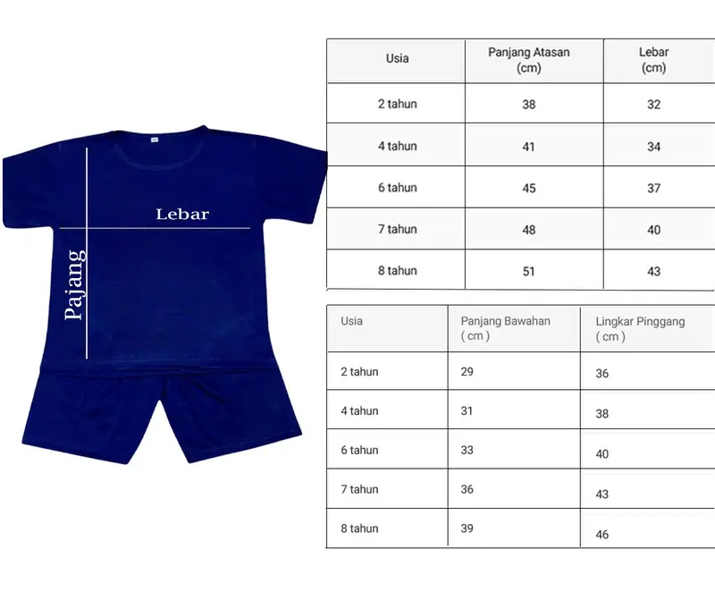 LuckyOne Kaos STELAN Oblong Motif Random Anak Laki-Laki Perempuan Usia 2-8 Tahun 4